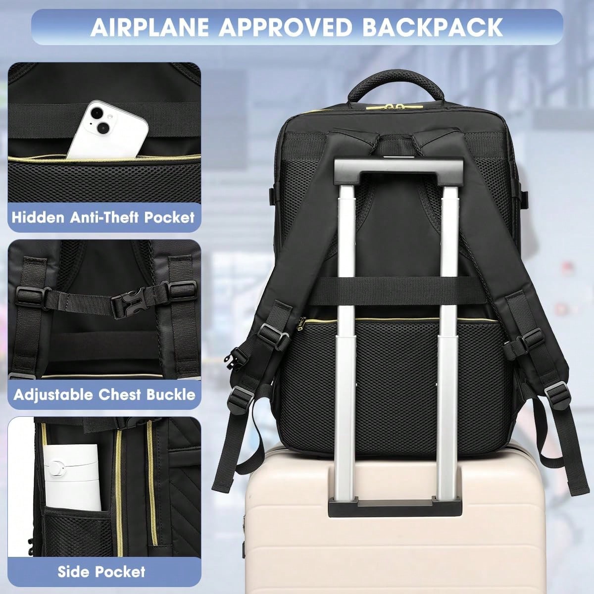 Large Carry On Travel Backpack - огляд і ціна Travel Backpack Anti Theft