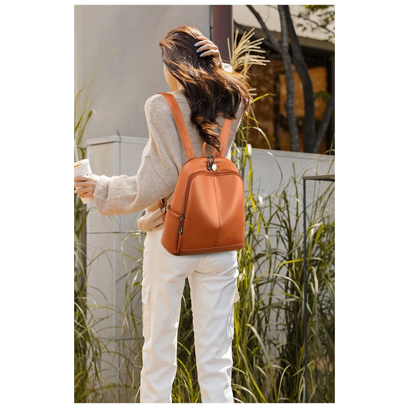 New Korean Soft pu Leather Lar - огляд і ціна Travel Backpack Anti Theft